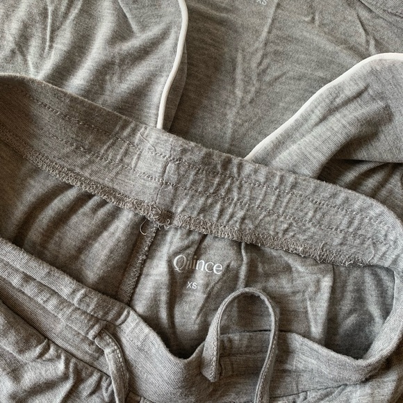 Quince Light Gray  Bamboo Women's Pajama Set size XS - Picture 9 of 9